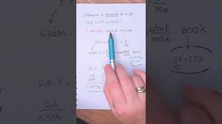 Calcula la DENSIDAD de una gas química gases [upl. by Dag113]