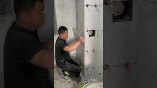 Professional tiling tile laying new tools expert tiling chamfering tool [upl. by Nanah]