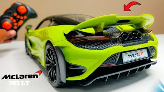 RC Officially Licensed McLaren 765LT Sports Car Unboxing amp testing  Chatpat toy tv [upl. by Warga735]