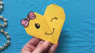 COME FARE UNORIGINAL CUORE DA LETTERA FAI DA TE ★ lavoretti con la carta per bambini ★ origami easy [upl. by Natan]