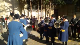 CORS DE CHASSE POUR LA ST HUBERT DEVANT SAINT NICOLAS DU CHARDONNET [upl. by Kentiggerma]