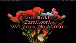 ᴴᴰ Zain Bhikha  Zamilooni  WLyrics No Music [upl. by Jordon680]