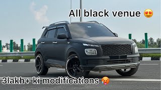 Modified venue 2023❤️ all black venue😍 3lakh ki modifications 🥵KP0004❤️ [upl. by Arraik852]