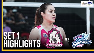 AKARI VS CREAMLINE  SET 1 FINALS GAME HIGHLIGHTS  2024 PVL REINFORCED CONFERENCE  SEPTEMBER 4 [upl. by Naic]