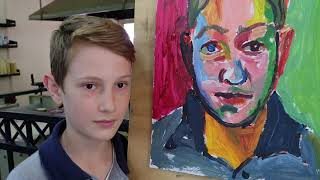 HOW TO PAINT PORTRAIT IN THE STYLE OF EXPRESSIONISM [upl. by Aisel]