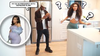 GETTING MAD THAT MY EX IS PREGNANT PRANK ON WIFE she cried  MAYNARDS TV [upl. by Emyaj]