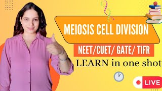 Meiosis cell cycle amp Cell Division for NEETGATE CUET CSIR NET by Sonia  Vira education ncert [upl. by Seidnac]