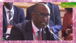 CEDEAO et AES Abdoulaye Diop dit tout Le discours de Bruxelles [upl. by Aerdnahs456]