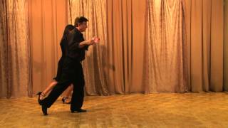 Argentine Tango Beginner Level quotCommon Basicquot Lesson 1 [upl. by Fregger]