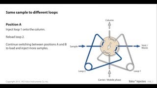 Valco same sample to different loops [upl. by Wiburg271]