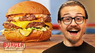 Joshua Weissman Gets a Burger Master Class  Burger Bucket List [upl. by Marla373]