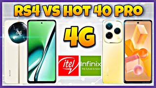 Itel RS4 vs Infinix Hot 40 Pro  Specification  Comparison  Features  Price [upl. by Htebezile]