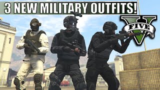 GTA V  3 NEW Military Style Outfits  Night Terror ERT Cold Front  Top Custom Outfits [upl. by Aihsa]