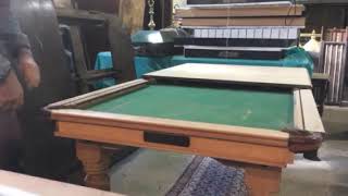 Riley 6ft snooker diner demonstration Browns Antiques [upl. by Cairistiona]