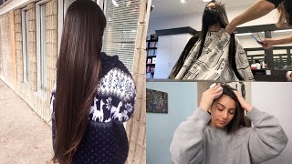 Getting A Trim  Night Time Hair Care Routine  Vlog ♡ [upl. by Daphne516]