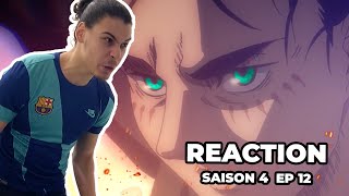 EREN YAEGER  SHINGEKI NO KYOJIN REACTION EPISODE 12 SAISON 4  ATTACK ON TITAN [upl. by Kaia170]