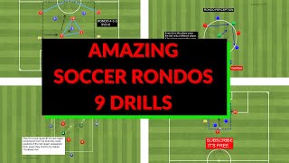 📌Best Soccer Rondo Drills  9 Amazing Drills To Help Your Team Keep The Ball [upl. by Assanav237]