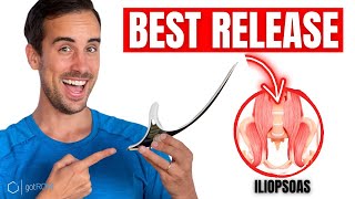 How To Release a Tight Iliacus Muscle with The Hip Hook 2 EXERCISES [upl. by Aiksa259]