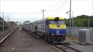 LIRR HD 60fps Ronkonkoma MidDay Action w Greenport Scoot 51818 [upl. by Kosak596]