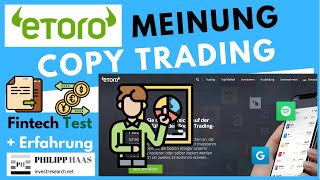 Etoro  Meinung Test und Erfahrung zum Copy Trading von Etoro CFD Trading [upl. by Euginomod210]