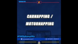 ANTI CARNAPPING AND MOTORNAPPING SAFETY TIPS [upl. by Eenal]