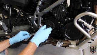 BMW F650GS Touratech 16 Tooth Front Sprocket Installation [upl. by Arvell]