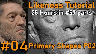 Likeness Tutorial PART 04 Primary shapes 02 [upl. by Mcarthur]