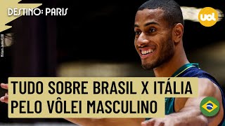 BRASIL X ITÁLIA NO VÔLEI MASCULINO ONDE ASSISTIR TRANSMISSÃO AO VIVO E HORÁRIO PELAS OLIMPÍADAS [upl. by Odracer]