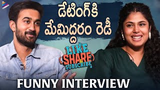 Like Share Subscribe Movie Funny Interview  Santosh Shoban  Faria Abdullah  Brahmaji  Sudarshan [upl. by Gnohc532]