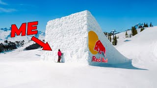 Average Skier Tries A 100ft Red Bull Jump [upl. by Oelgnaed]