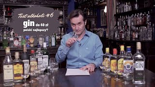 Test alkoholi 6  Gin do 40 zł  porównanie Dobry polski gin Jak smakuje Degustacja ginów [upl. by Biagi979]