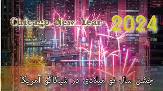 New Year’s 2024 Fireworks Chicago Downtown 🇺🇸america chicago fireworks newyear familyvlog [upl. by Demb490]