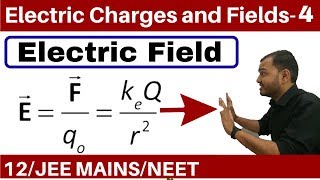 Electric Charges and Fields 04  Electric Field Part 1 Field due to a Point Charge JEE MAINSNEET [upl. by Nnarual9]