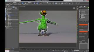 Ornatrix 3dsmax Feathers Part 3 Dynamics [upl. by Hedwig]