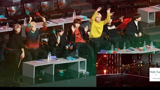 방탄소년단BTS React to Seventeen 어쩌나  박수  숨이차4K 직캠190106 [upl. by Ragnar905]