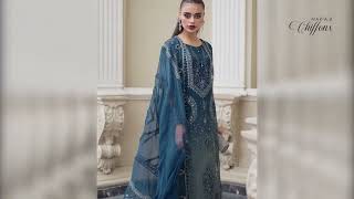 Maria B Chiffon D2👗 Save 60  Party Wears  Pakistan Designer Dresses😍  Replica 2023 [upl. by Ellenahc]