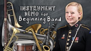 Instrument Demonstration for Beginning Band [upl. by Dierolf649]