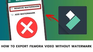 How To Export Filmora Video Without Watermark [upl. by Yedrahs642]