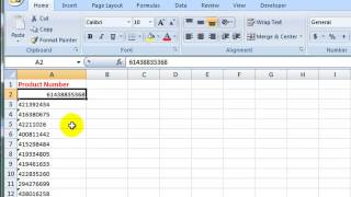 How to Convert Text to a Number in Excel 2007 [upl. by Ayikat941]