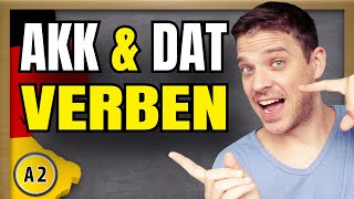 Verben mit Dativ amp Akkusativ  German verbs with accusative amp dative  Grammar explained [upl. by Lorrin]