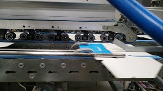 Backfold in action  Bobst Expert fold [upl. by Kajdan]