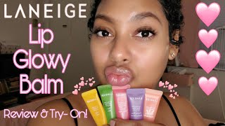 Laneige Lip Glowy Balm Review amp TryOn2020 [upl. by Tivad685]