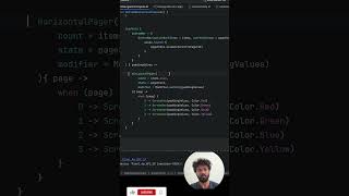 Swipe in Bottom Navigation in jetpack compose  Android studio Kotlin android coding kotlin [upl. by Anihsit]