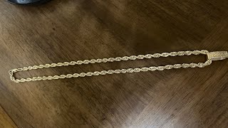 14k 6mm rope chain [upl. by Cosmo]