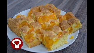 Marillenkuchen  Aprikosenkuchen  Das einfache Marillenkuchen  Aprikosenkuchen Rezept [upl. by Mandell]