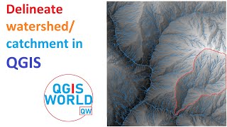 Watershed Delineation in QGIS Quickest amp Easiest Tutorial [upl. by Rosecan]