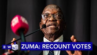 Nobody is going to announce the results tomorrow  Zuma calls for vote recount [upl. by Sucrad]