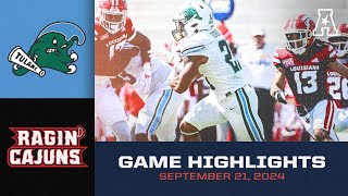 Game Highlights Tulane vs Louisiana September 21 2024 [upl. by Siravat]