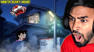 I TRY TO ESCAPE SCARY NOBITA DOREMON HORROR HOUSE  TECHNO GAMERZ [upl. by Gurango]