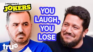 Funniest If You Laugh You Lose Moments Mashup  Impractical Jokers  truTV [upl. by Ogilvy]